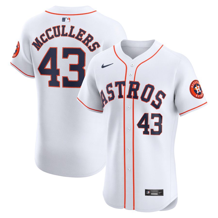 Men Houston Astros #43 Lance McCullers Jr. Nike White Home Elite Player MLB Jersey